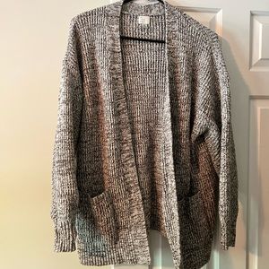 Grey and white multicolored cardigan- size medium, barely worn